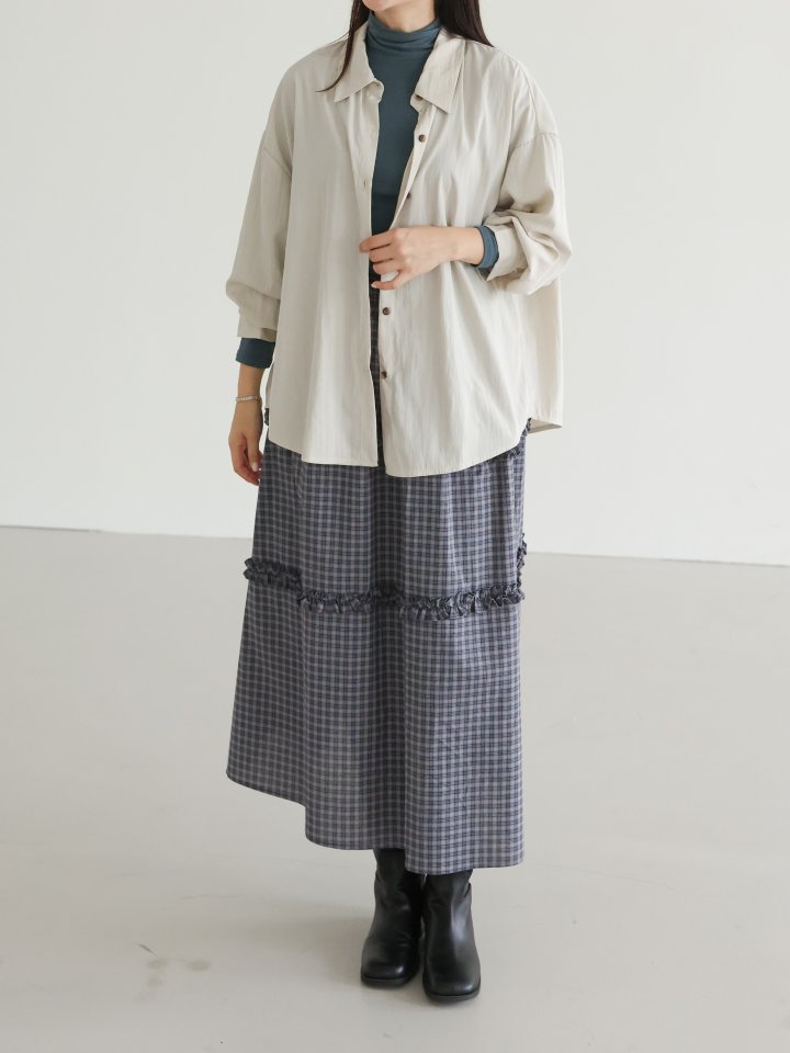 Lovely - Korean Women Fashion - #womensfashion - Recto Pleated Shirt - 6