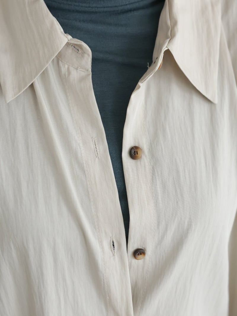 Lovely - Korean Women Fashion - #womensfashion - Recto Pleated Shirt - 8