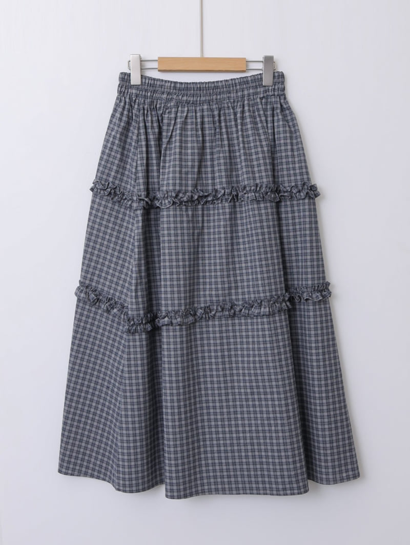 Lovely - Korean Women Fashion - #womensfashion - Pony Check Skirt - 11