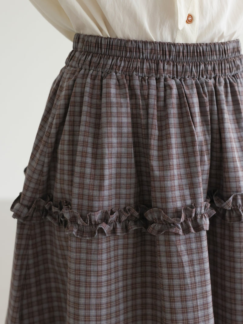 Lovely - Korean Women Fashion - #womensfashion - Pony Check Skirt - 9