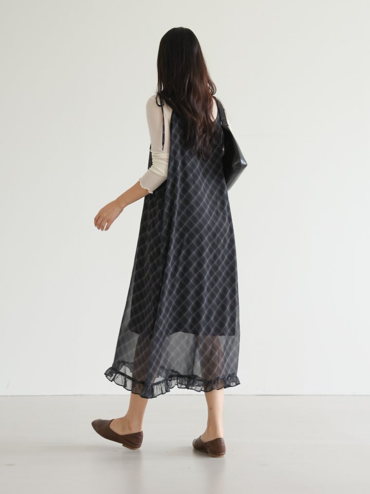 Lovely - Korean Women Fashion - #momslook - Paper Chiffon One-piece - 4