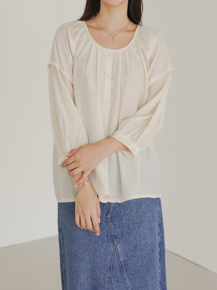 Lovely - Korean Women Fashion - #womensfashion - Mare Pintuck Blouse - 7