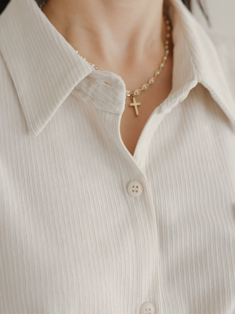 Lovely - Korean Women Fashion - #womensfashion - May Ribbed Shirt - 10