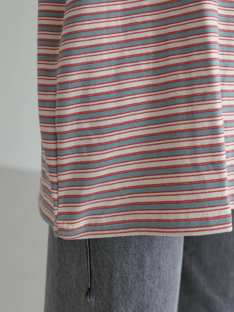 Lovely - Korean Women Fashion - #womensfashion - Toy Stripe Tee - 11