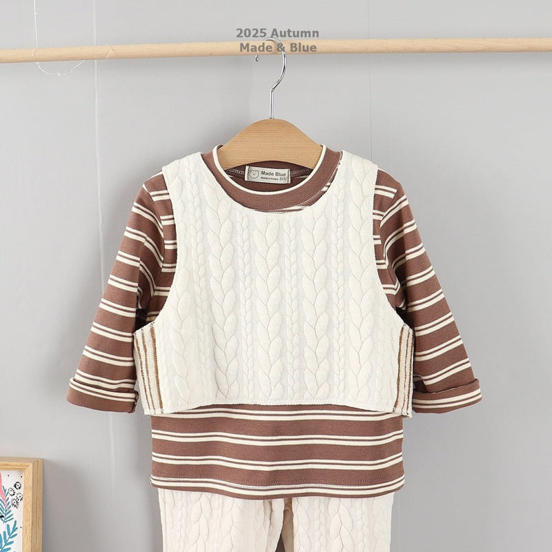 Made Blue - Korean Children Fashion - #discoveringself - Vest Set - 6