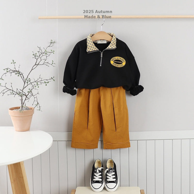 Check Zipper Tee by Made Blue for Child - view 3