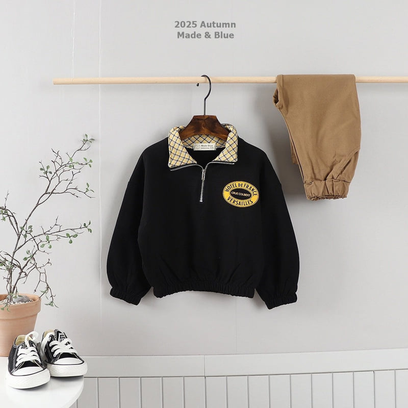 Check Zipper Tee by Made Blue for Child - view 4