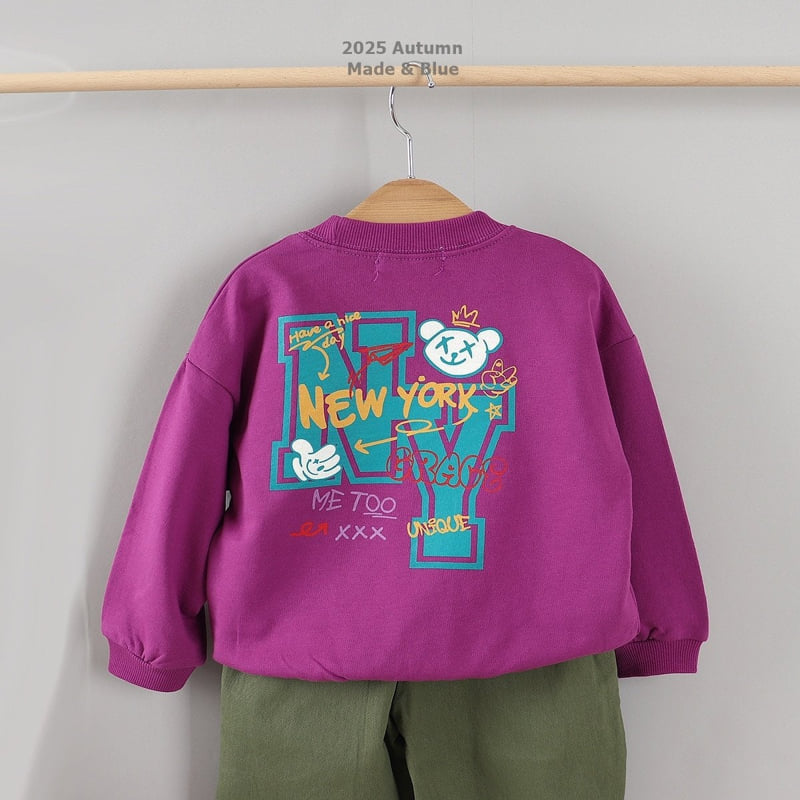 NY Sweatshirt by Made Blue for Child - view 5