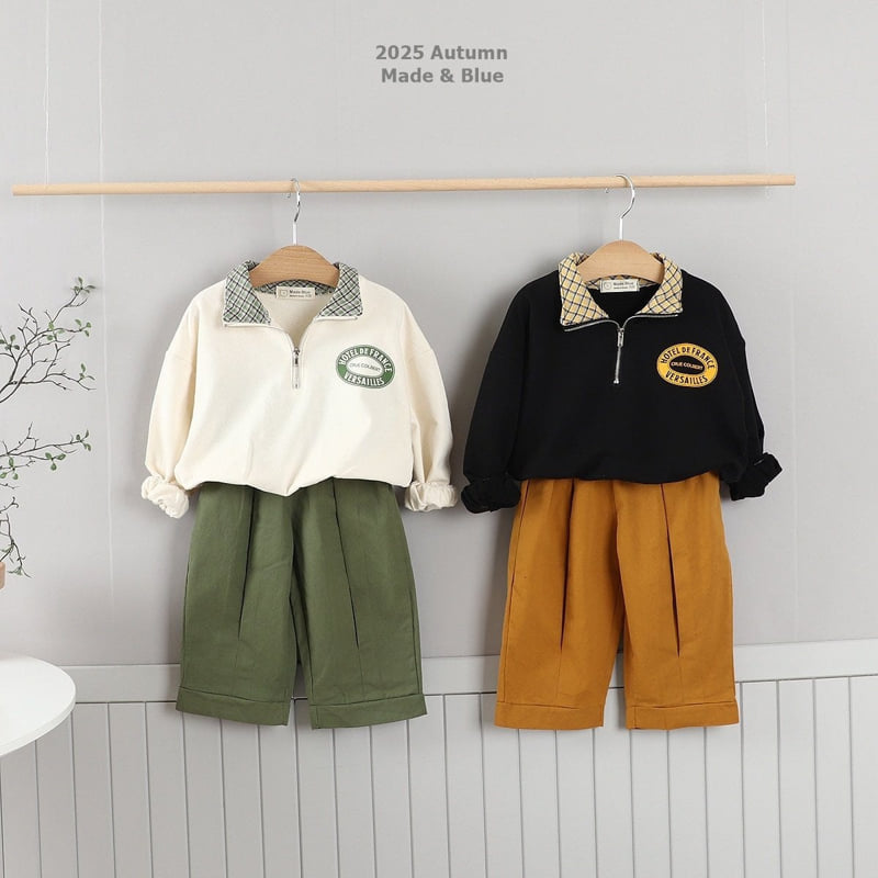 Check Zipper Tee by Made Blue for Child - view 6