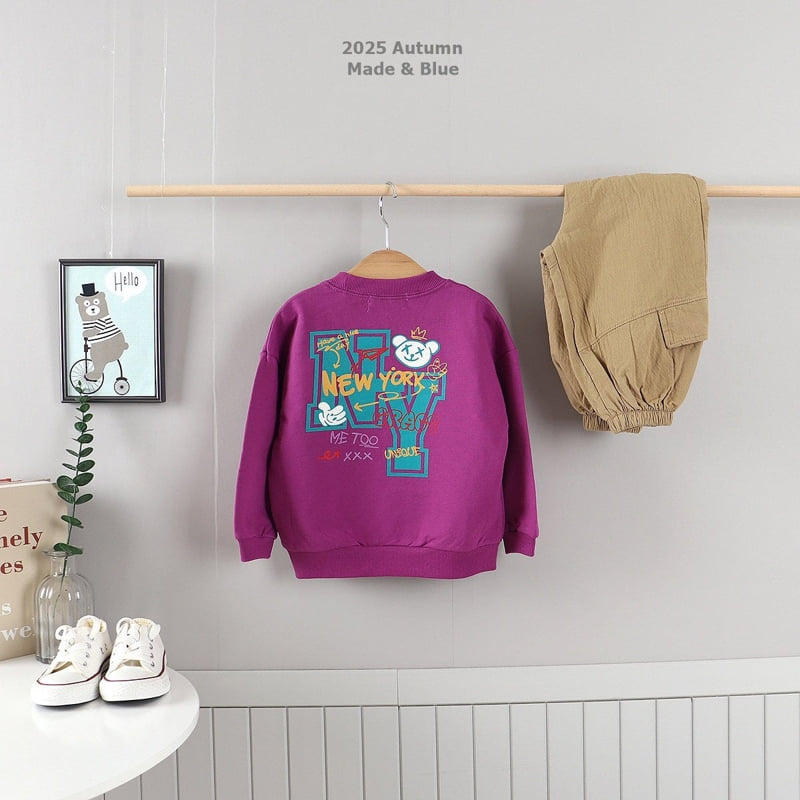 NY Sweatshirt by Made Blue for Child - view 6