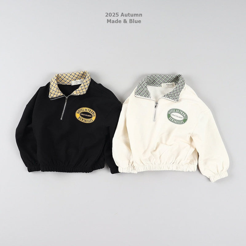 Check Zipper Tee by Made Blue for Child - view 7