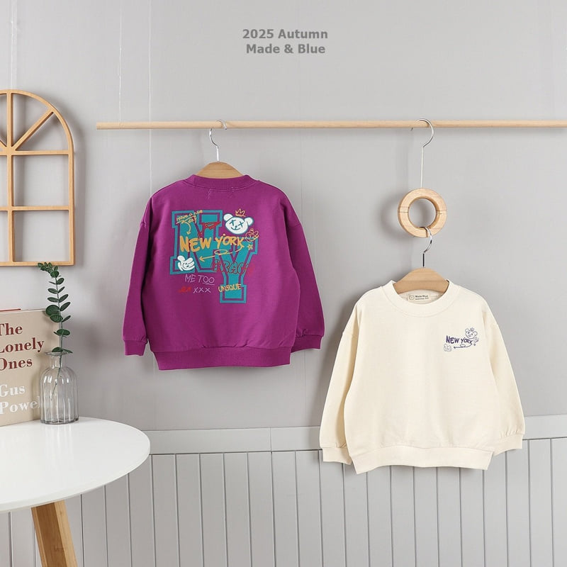 NY Sweatshirt by Made Blue for Child - view 7