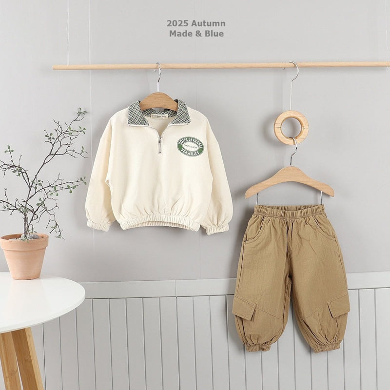 Check Zipper Tee by Made Blue for Child - view 9