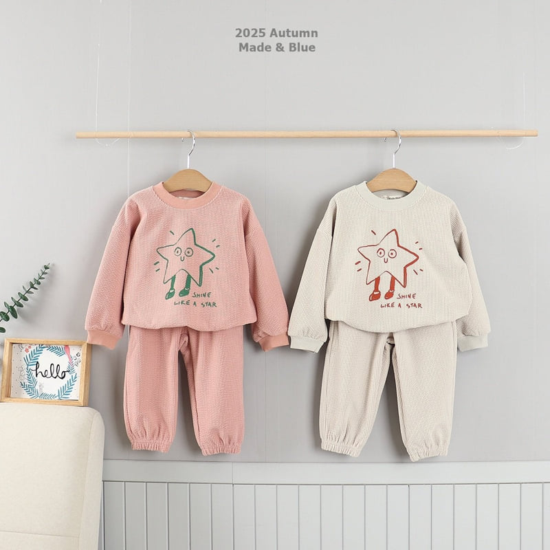 Made Blue - Korean Children Fashion - #todddlerfashion - Star Set