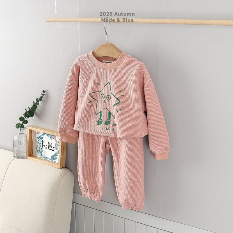 Made Blue - Korean Children Fashion - #toddlerclothing - Star Set - 2