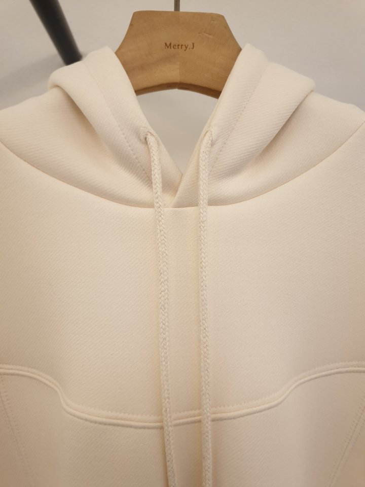 Merry J - Korean Women Fashion - #momslook - A Line Slit Hood Top - 6