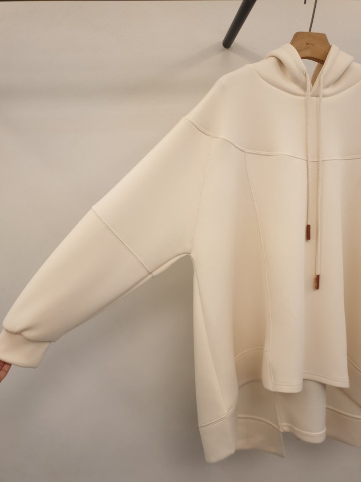Merry J - Korean Women Fashion - #momslook - A Line Slit Hood Top - 8