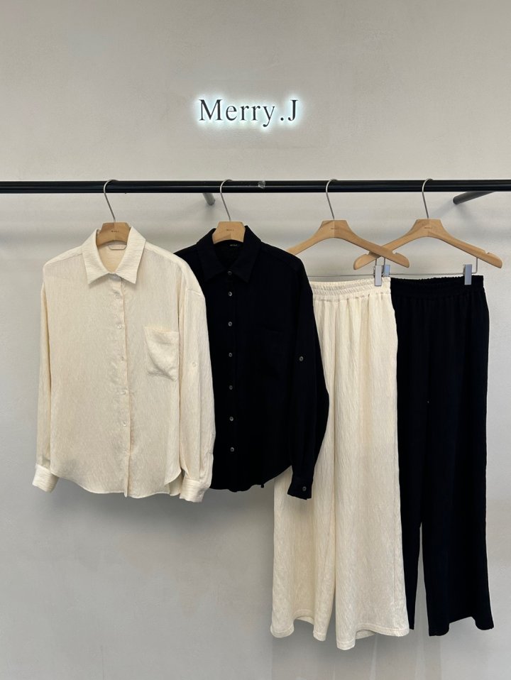Merry J - Korean Women Fashion - #momslook - Panini Pleats Shirt