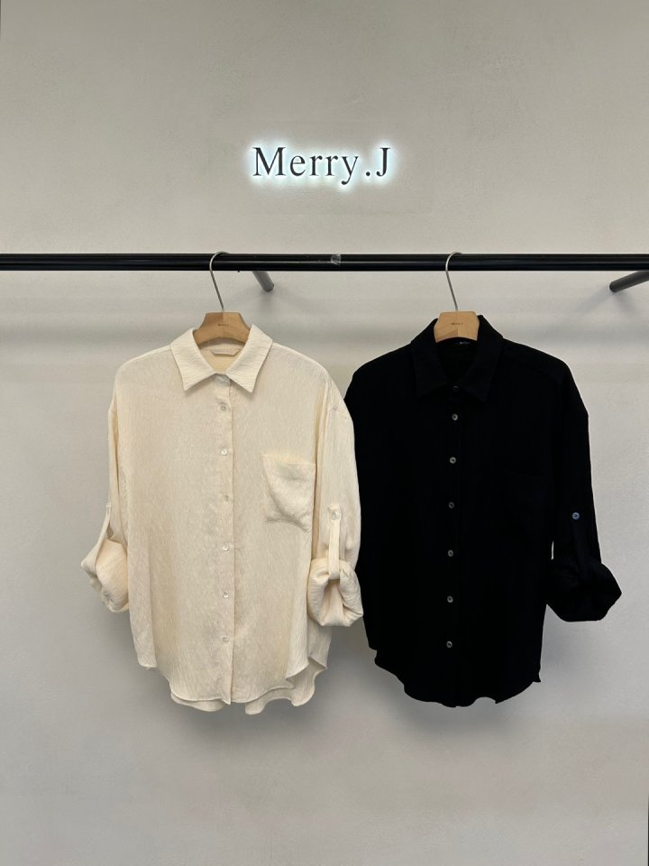 Merry J - Korean Women Fashion - #momslook - Panini Pleats Shirt - 3