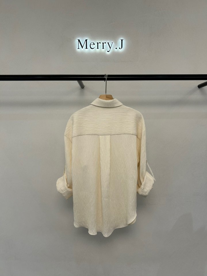 Merry J - Korean Women Fashion - #momslook - Panini Pleats Shirt - 7