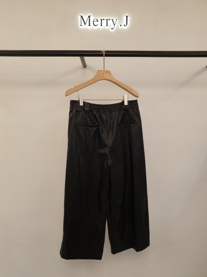 Merry J - Korean Women Fashion - #momslook - Ankle Midi Leather Pants