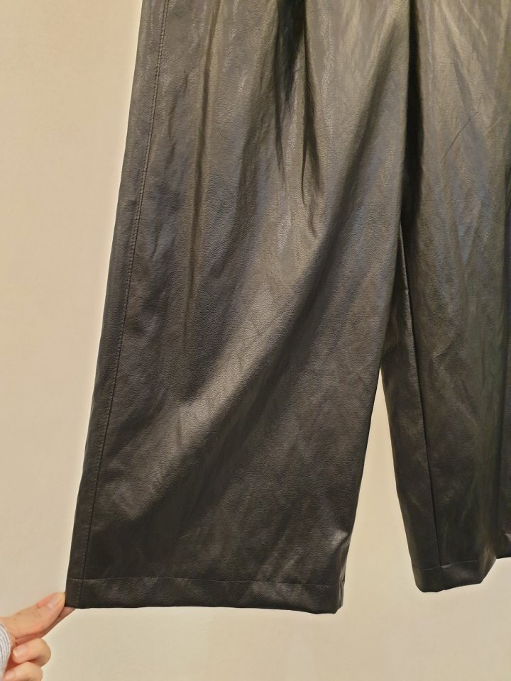 Merry J - Korean Women Fashion - #momslook - Ankle Midi Leather Pants - 3