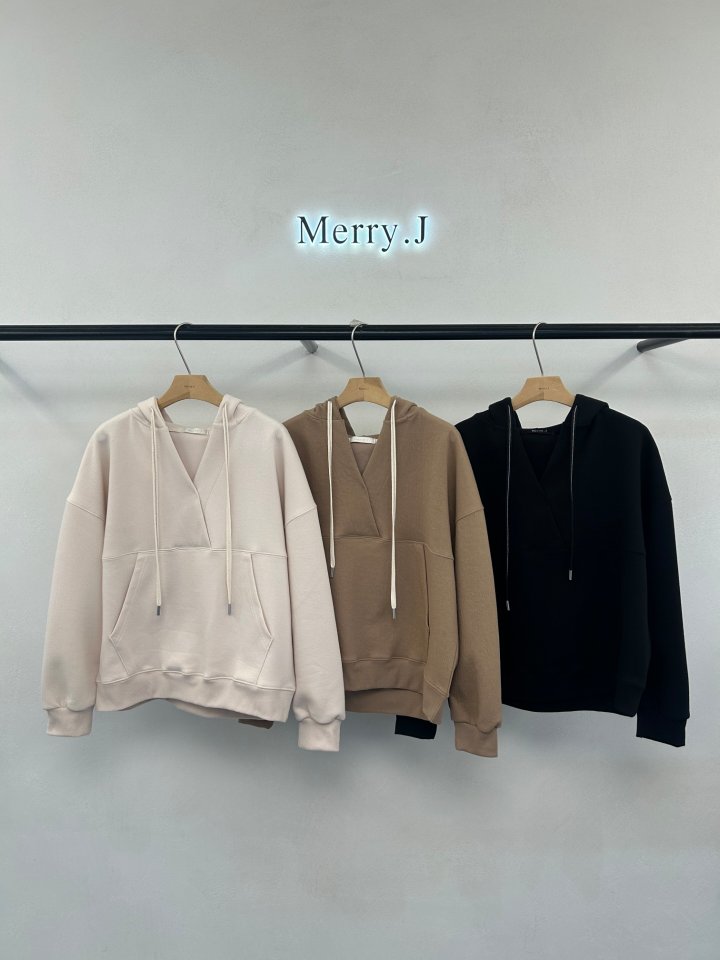 Merry J - Korean Women Fashion - #momslook - Lolo V Hoodie - 4