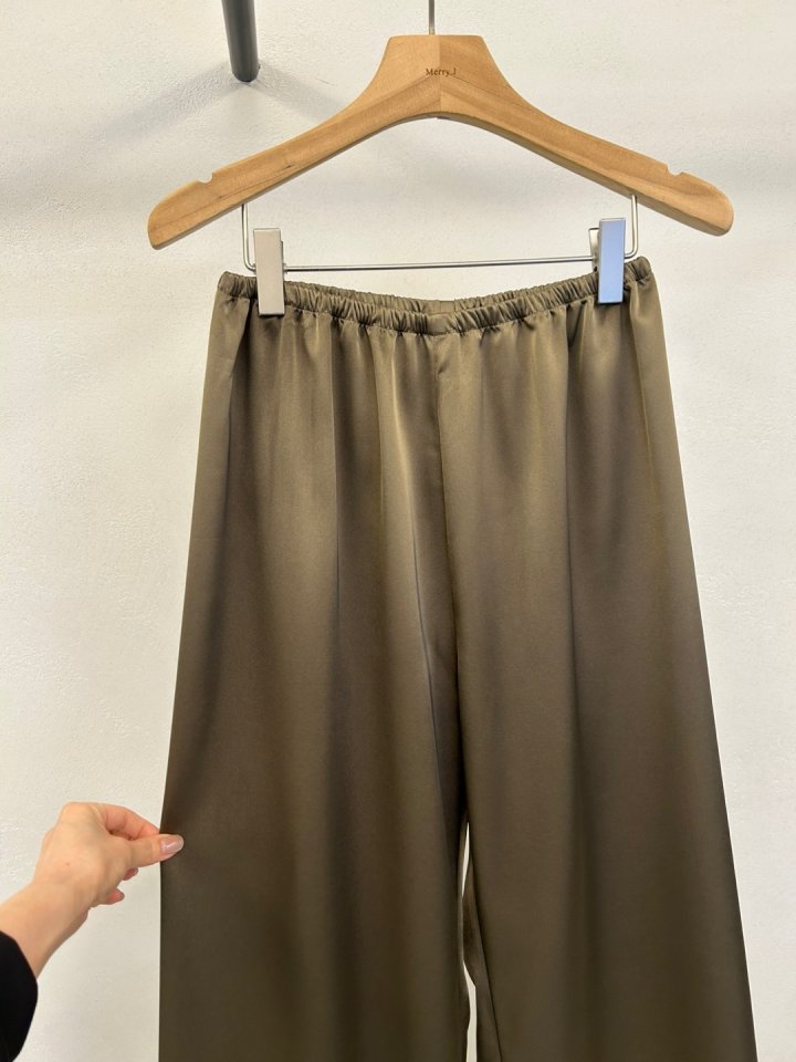 Merry J - Korean Women Fashion - #momslook - Glossy Pants - 8