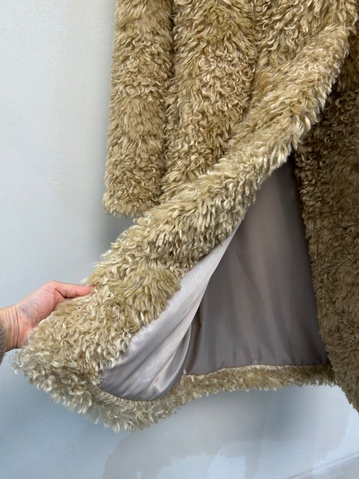 Merry J - Korean Women Fashion - #momslook - Shearling Hood Coat - 11