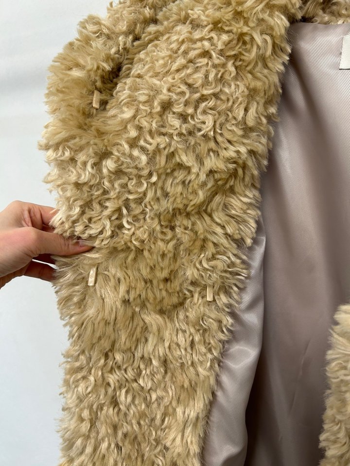 Merry J - Korean Women Fashion - #momslook - Shearling Hood Coat - 7