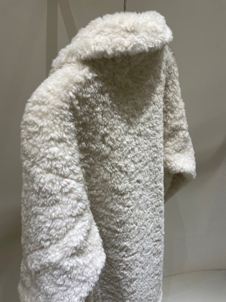 Merry J - Korean Women Fashion - #momslook - Teddy Long Coat - 10