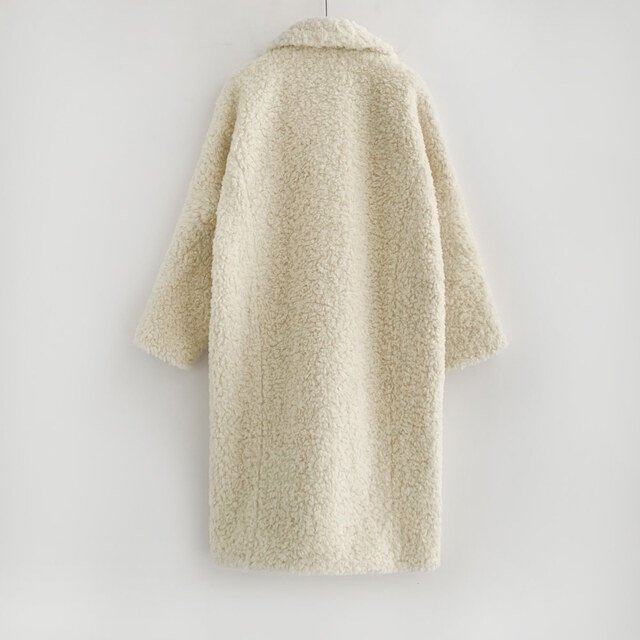 Merry J - Korean Women Fashion - #momslook - Teddy Long Coat - 5