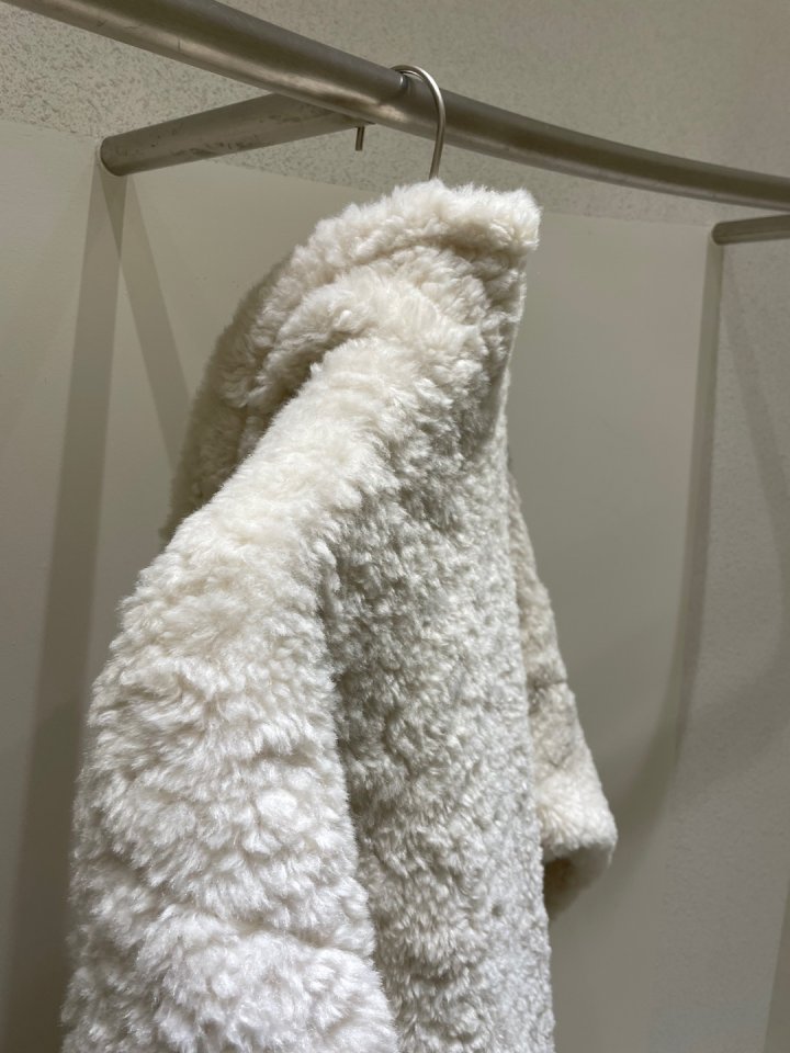 Merry J - Korean Women Fashion - #momslook - Teddy Long Coat - 9