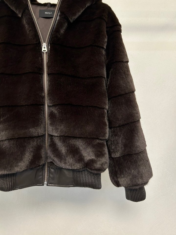 Merry J - Korean Women Fashion - #momslook - Err Hood Blouson - 8