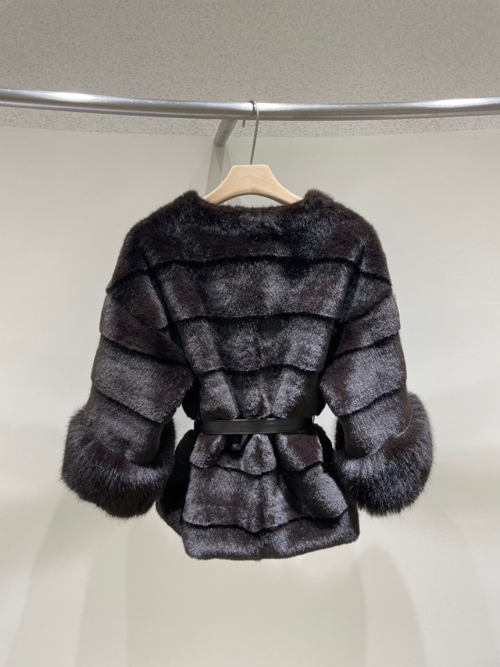 Merry J - Korean Women Fashion - #momslook - Midi Fox Jacket - 2
