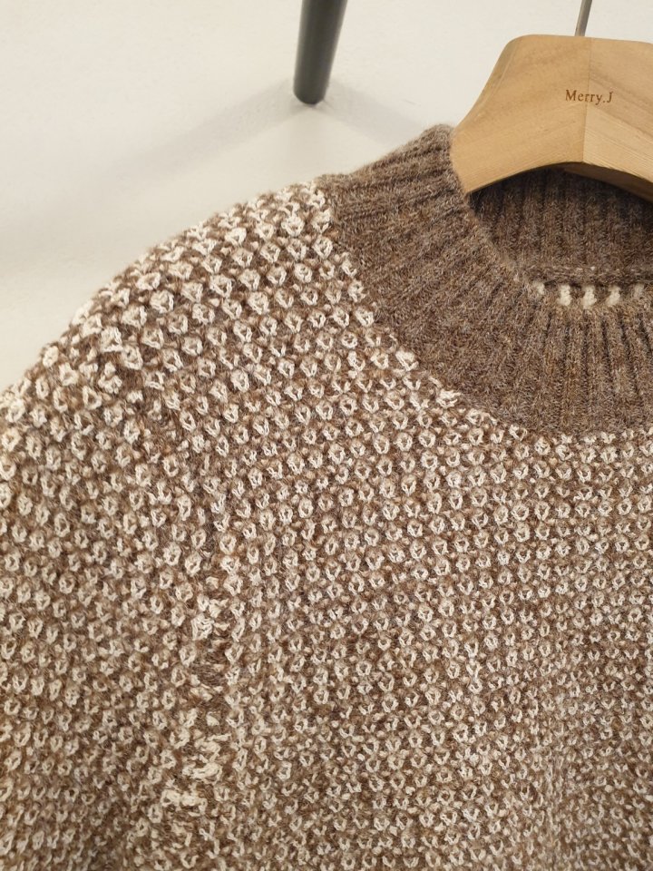 Merry J - Korean Women Fashion - #momslook - Milky Half Turtleneck Knit Top - 9