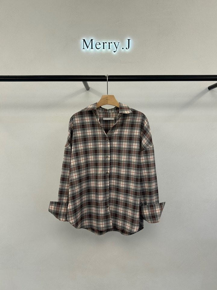 Merry J - Korean Women Fashion - #thelittlethings - Hiz Check Shirt - 4