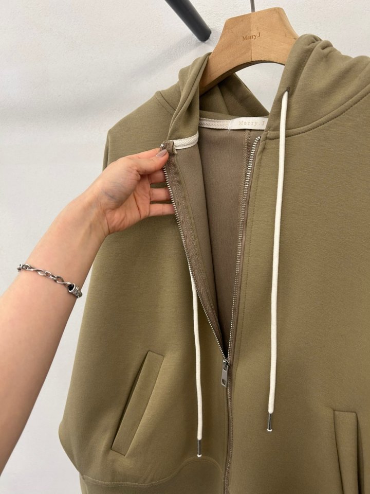 Merry J - Korean Women Fashion - #momslook - Cozy Pocket Zip-up - 10
