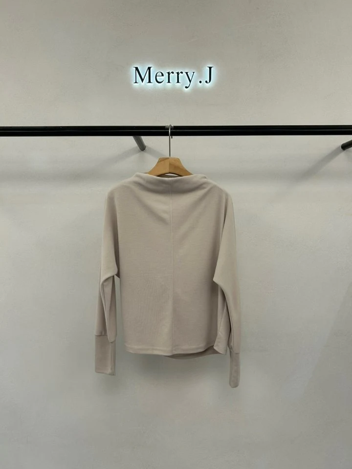 Merry J - Korean Women Fashion - #momslook - Merr Drape Tee - 8