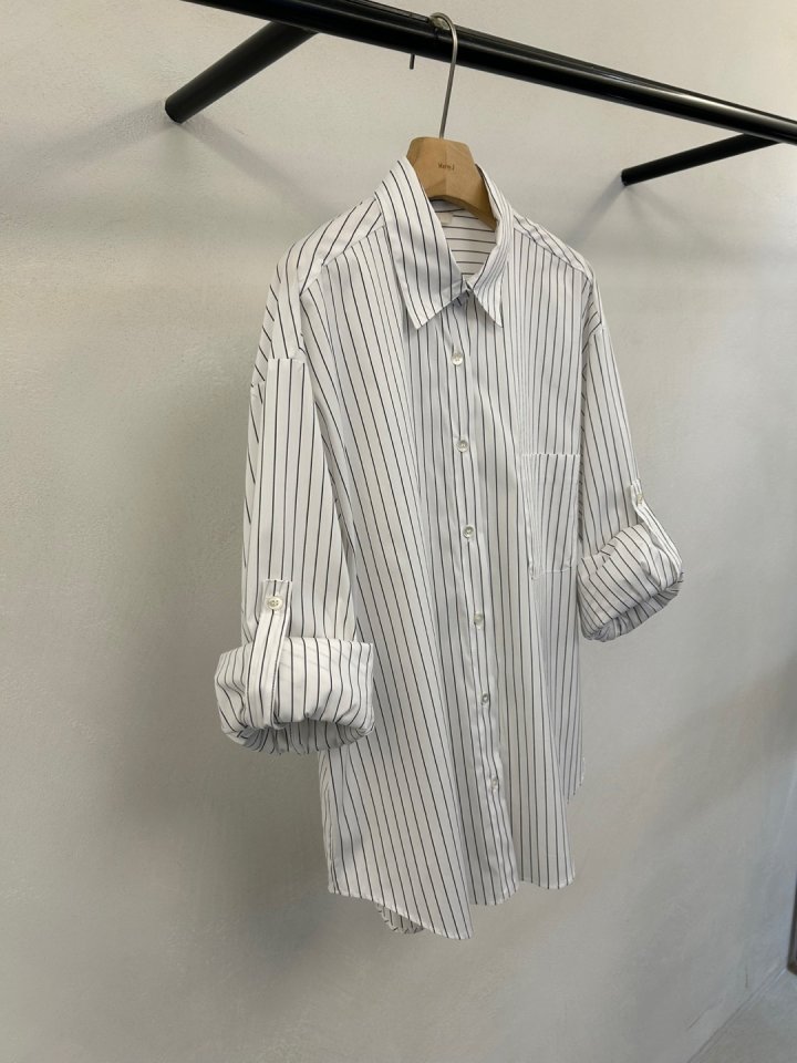 Merry J - Korean Women Fashion - #momslook - Marco Stripe Shirt - 10