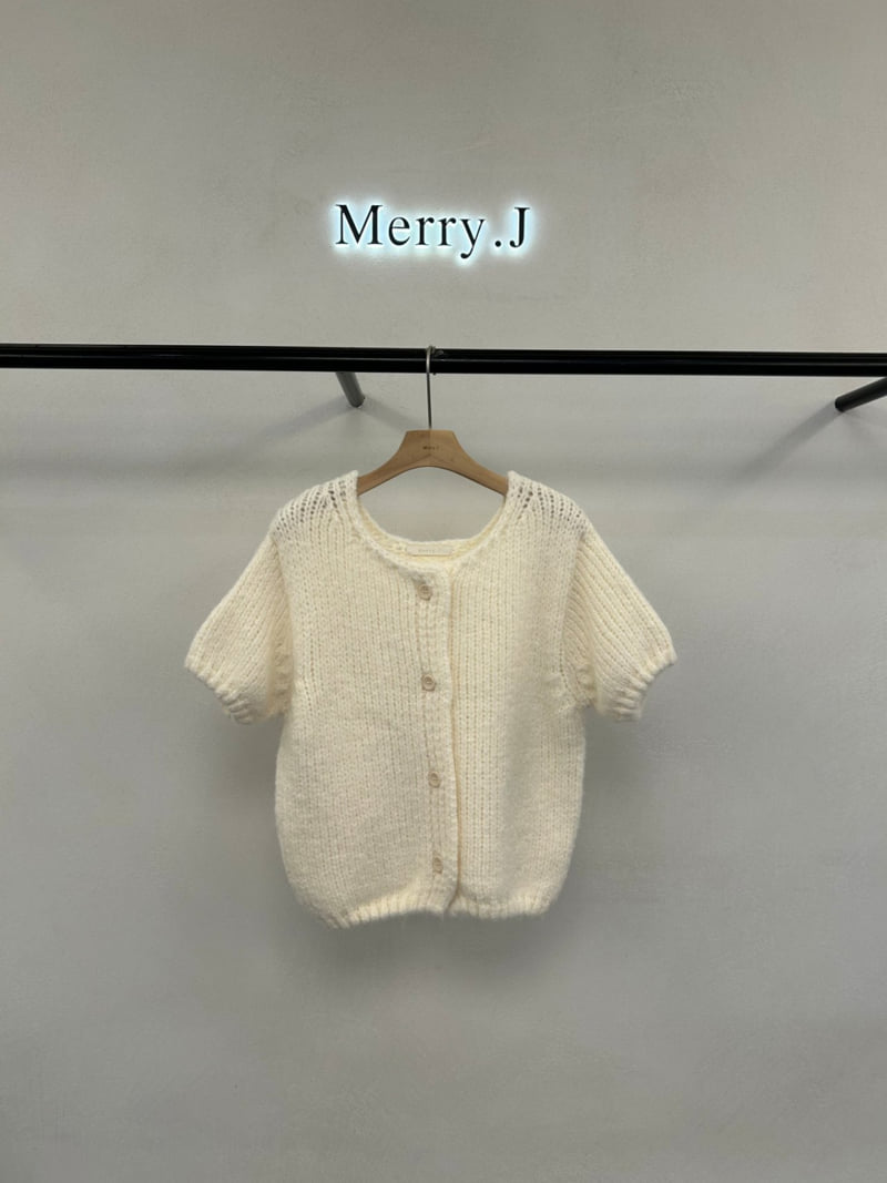Merry J - Korean Women Fashion - #momslook - Heart In Knit Cardigan - 2
