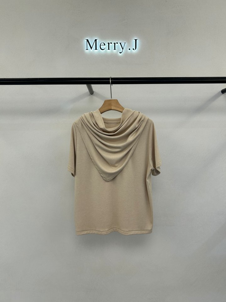 Merry J - Korean Women Fashion - #pursuepretty - Lohas Scarf Tee - 5