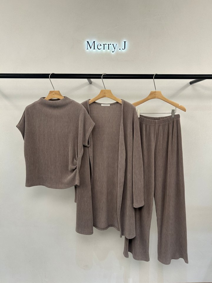 Merry J - Korean Women Fashion - #pursuepretty - Pino Pleats Cardigan - 2