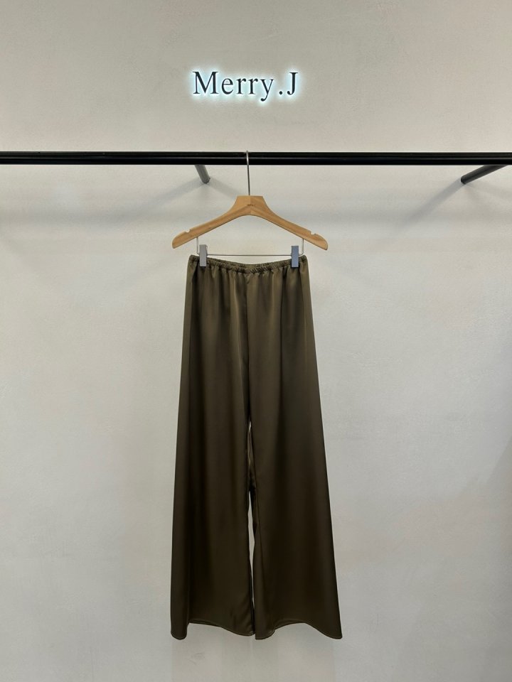 Merry J - Korean Women Fashion - #restrostyle - Glossy Pants