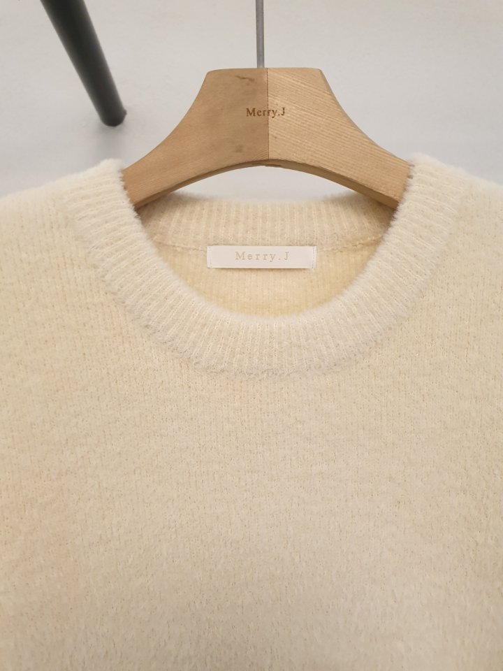 Merry J - Korean Women Fashion - #restrostyle - Fome Puff Knit Top - 5