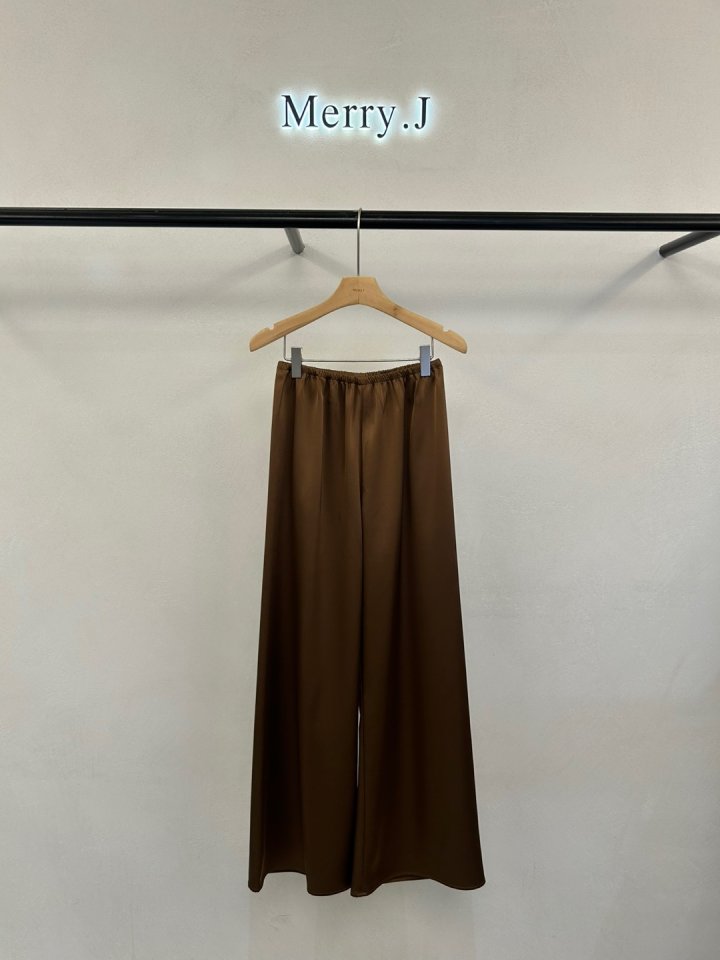 Merry J - Korean Women Fashion - #romanticstyle - Glossy Pants - 2
