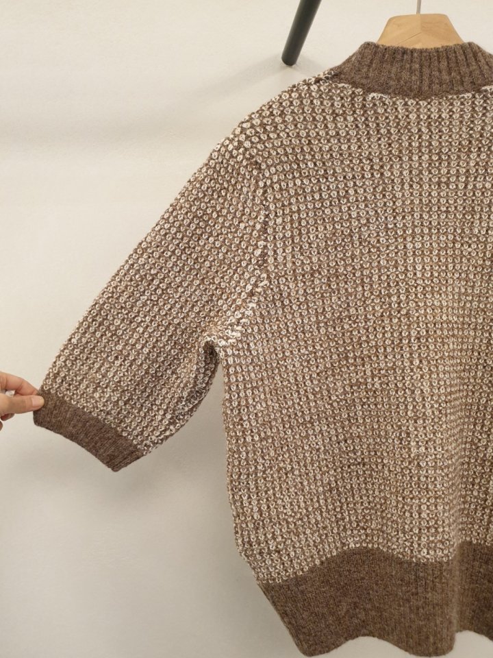 Merry J - Korean Women Fashion - #romanticstyle - Milky Half Turtleneck Knit Top - 5