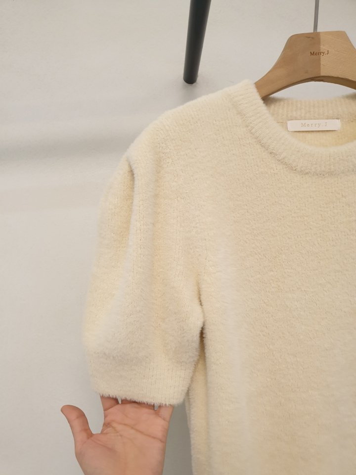 Merry J - Korean Women Fashion - #shopsmall - Fome Puff Knit Top - 7