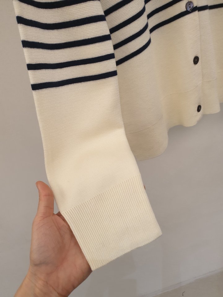 Merry J - Korean Women Fashion - #shopsmall - Molta Wool Stripe Cardigan - 5