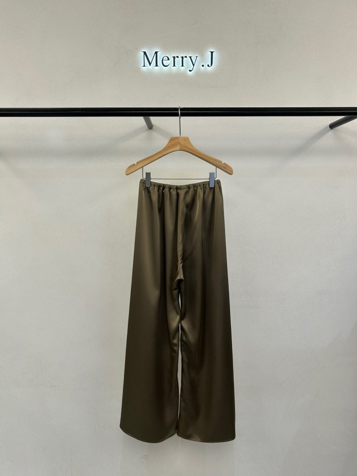 Merry J - Korean Women Fashion - #shopsmall - Glossy Pants - 4
